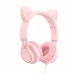 Навушники дитячі дротові накладні HAVIT H225d Cat Pink з мікрофоном Навушники дитячі дротові накладні HAVIT H225d Cat Pink з мікрофоном
