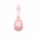 Навушники дитячі дротові накладні HAVIT H225d Cat Pink з мікрофоном Навушники дитячі дротові накладні HAVIT H225d Cat Pink з мікрофоном