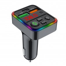 FM модулятор HAVIT FM821BT USB-A+USB-C PD25W RGB Black FM модулятор HAVIT FM821BT USB-A+USB-C PD25W RGB Black