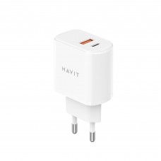 Зарядний пристрій HAVIT UCP019 20W USB-A+USB-C White