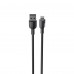 Кабель USB - Lightning HAVIT CB306C 2.4A 1м Black (силіконовий)