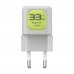 Зарядний пристрій HAVIT HV-UC230 GaN 33W USB-A+USB-C Gray/Green Зарядний пристрій HAVIT HV-UC230 GaN 33W USB-A+USB-C Gray/Green