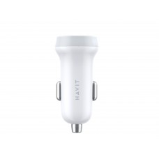 Автомобільний зарядний пристрій HAVIT HV-CC2008 2USB White Автомобільний зарядний пристрій HAVIT HV-CC2008 2USB White