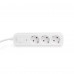 Мережевий подовжувач VIDEX ONCORD з/з 3п 3м (3x1.5мм) з кнопкою White