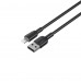 Кабель USB - Lightning HAVIT CB306C 2.4A 1м Black (силіконовий)