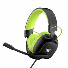 Ігрові навушники з мікрофоном HAVIT H2048U Black+Green Plug USB 7.1