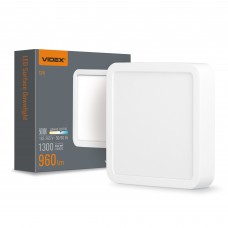 LED Світильник накладний квадрат VIDEX 12W 5000K White