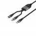 Кабель USB-C - USB-C + Lightning HAVIT HV-CB6326 PD100W 1.2м Кабель USB-C - USB-C + Lightning HAVIT HV-CB6326 PD100W 1.2м