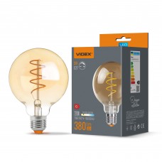 LED лампа VIDEX Filament G95FASD 5W E27 2200K дімерна бронза